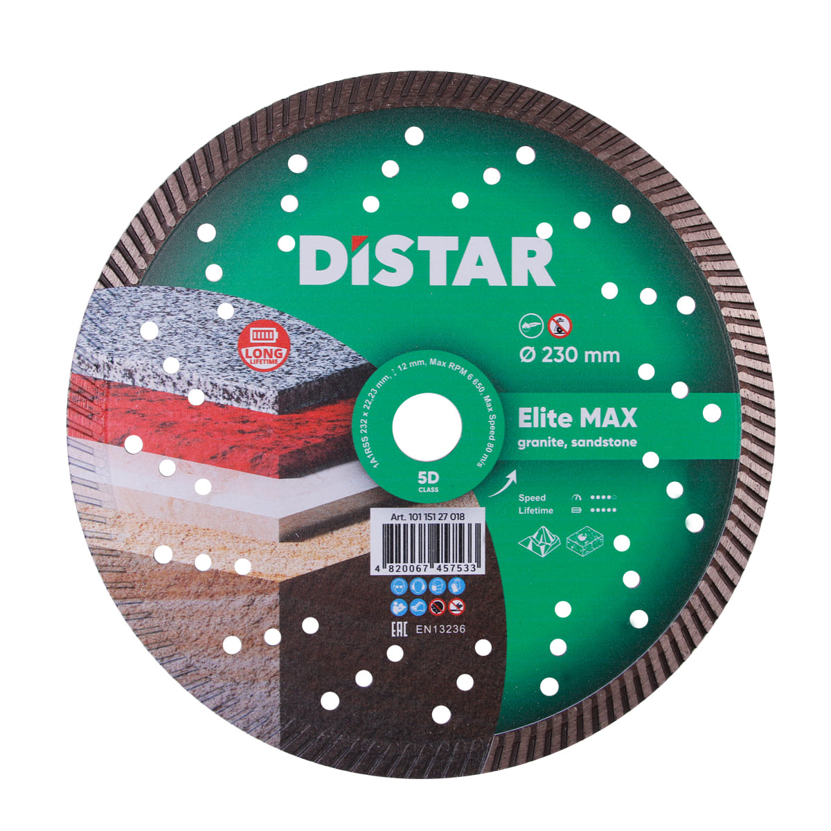 Круг алмазний вiдрiзний DISTAR Turbo 232 Elite Max